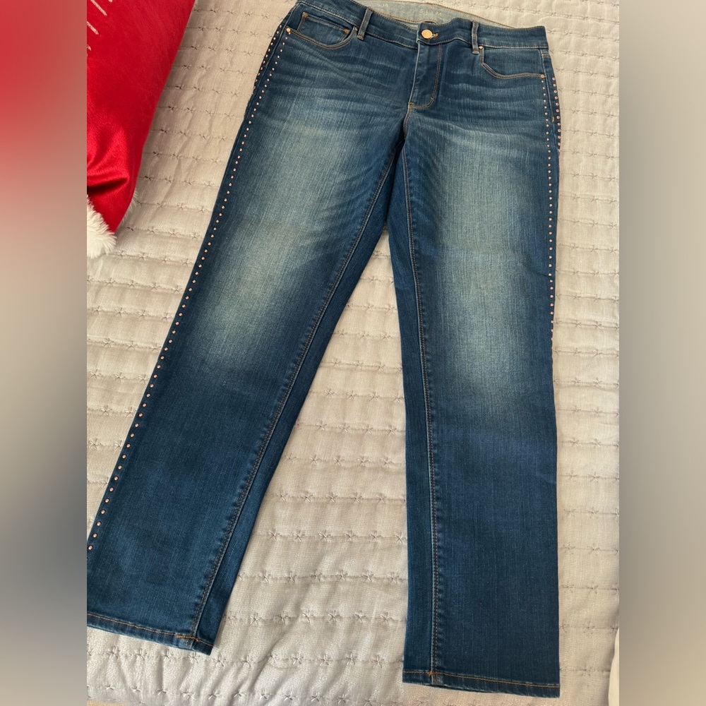 WHBM studded denim